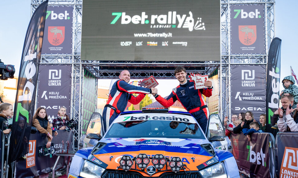 &bdquo;7bet Rally Lazdijai &lsquo;25&ldquo; fini&scaron;o podiumas