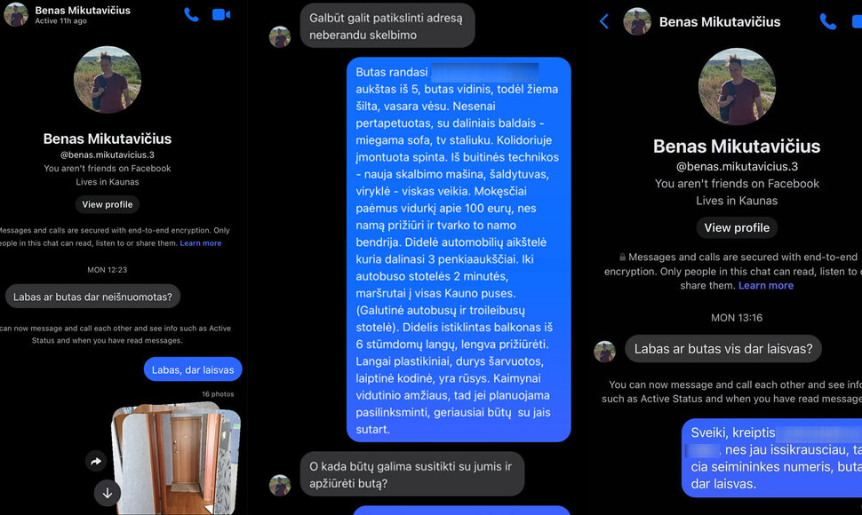 Susira&scaron;inėjimai su įtariamu žudiku Benu Mikutavičiumi