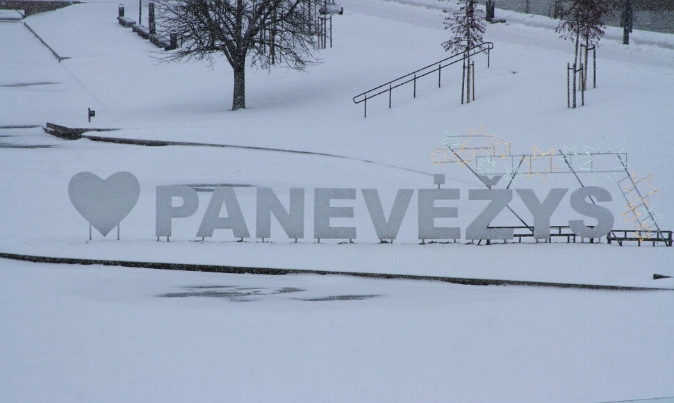 Pūga Panevėžyje 2026 m. sausio 2-ą dieną