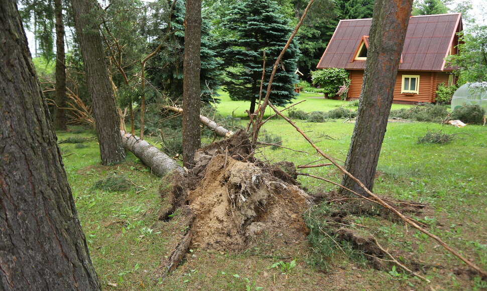 Audros padariniai Sudeikių miestelyje