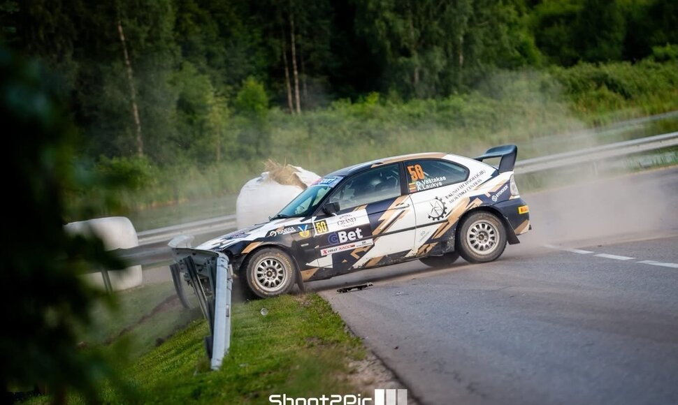 Ovidijus Vaštakas ir Artūras Laukys „Rokiškio Grand Rally“ varžybose