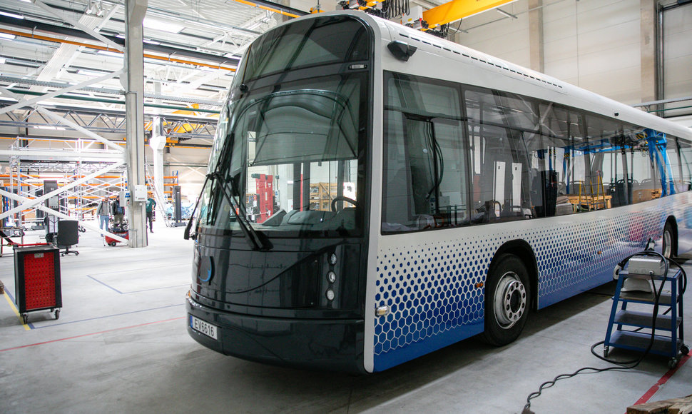 Klaipėdoje pagamintas elektrinis autobusas