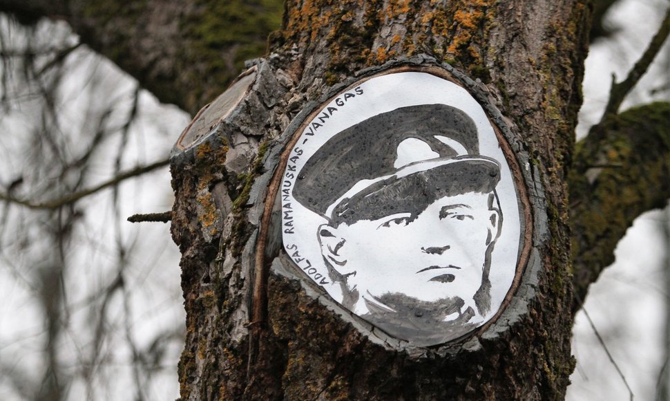 Prie Žagarės partizanai atgimė medžiuose