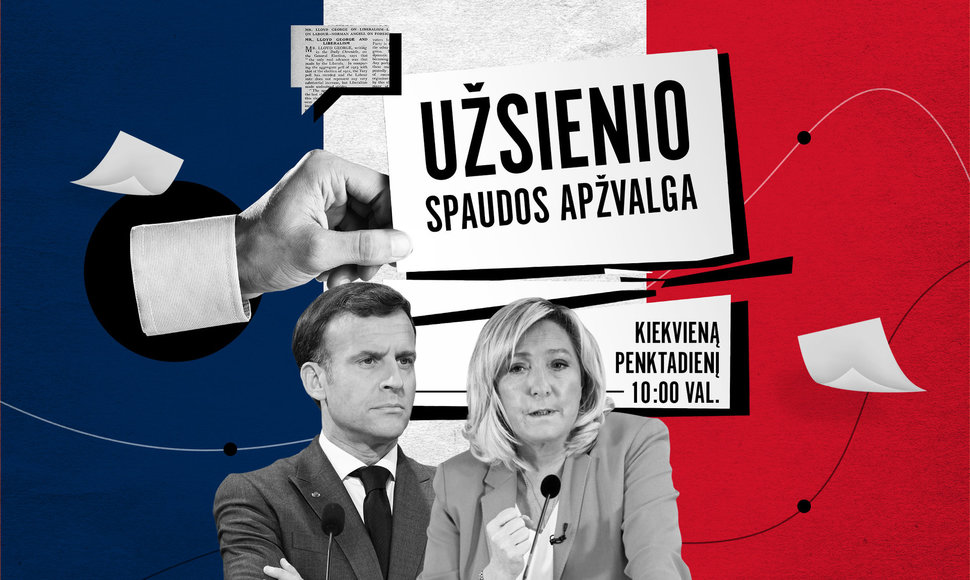 Užsienio spaudoje – apie lemiamą E.Macrono ir M.Le Pen mūšį