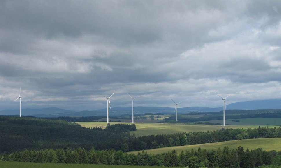 Vėjo jėgainių parkas Čekijoje