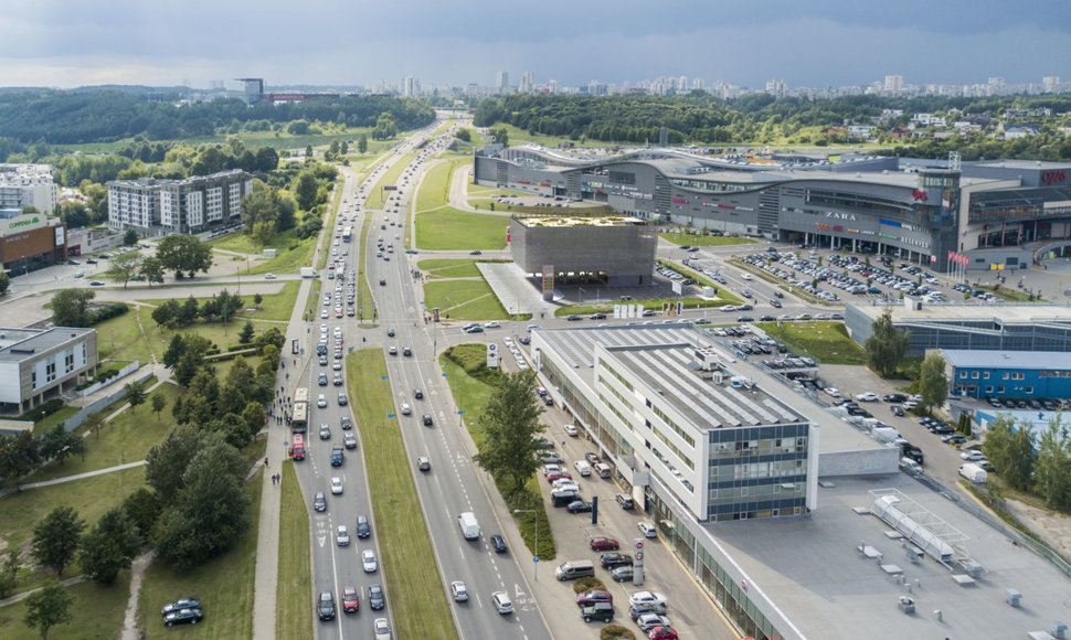 Planuojamas biurų pastatas greta prekybos centro „Ozas“