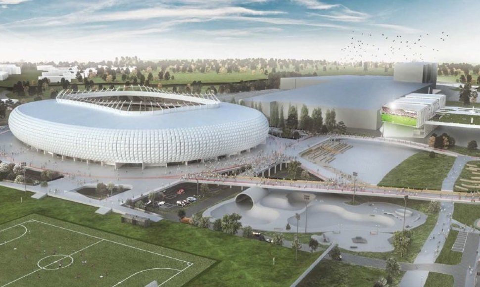 Pristatytas Vilniaus nacionalinio stadiono projektas