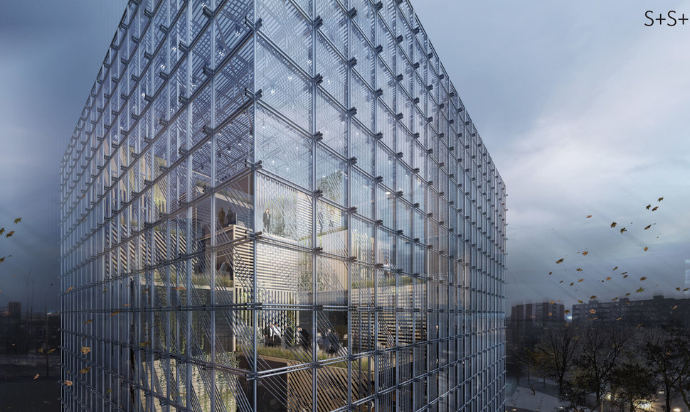 „Cloud architektai“ pasiūlymas Lietuvos banko būstinei 
