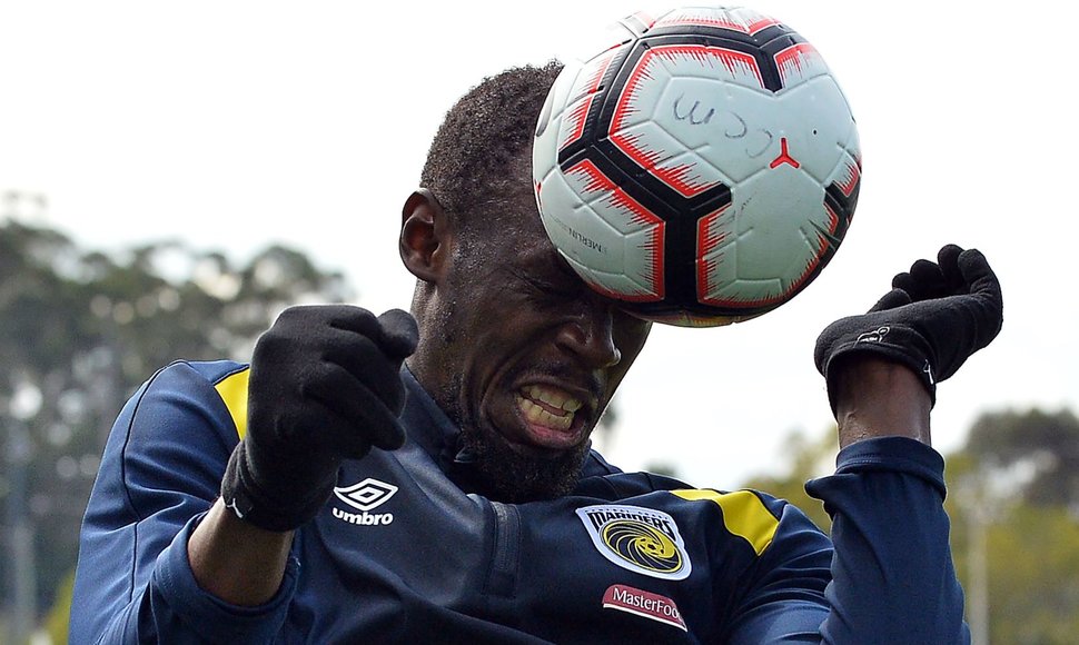 Usainas Boltas treniruojasi su Australijos komanda „Mariners“.