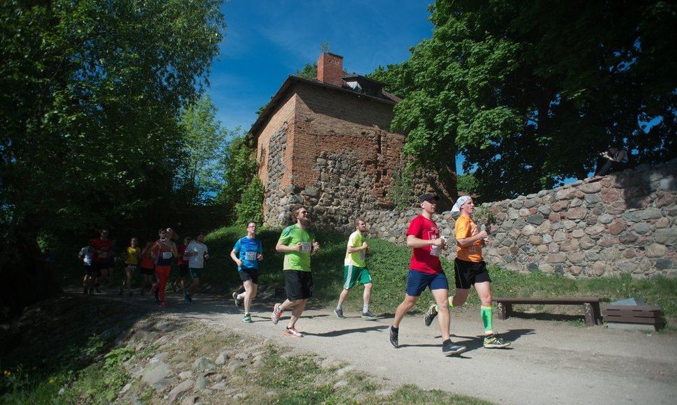 Bėgimas Trakuose vyksta vaizdinga trasa.