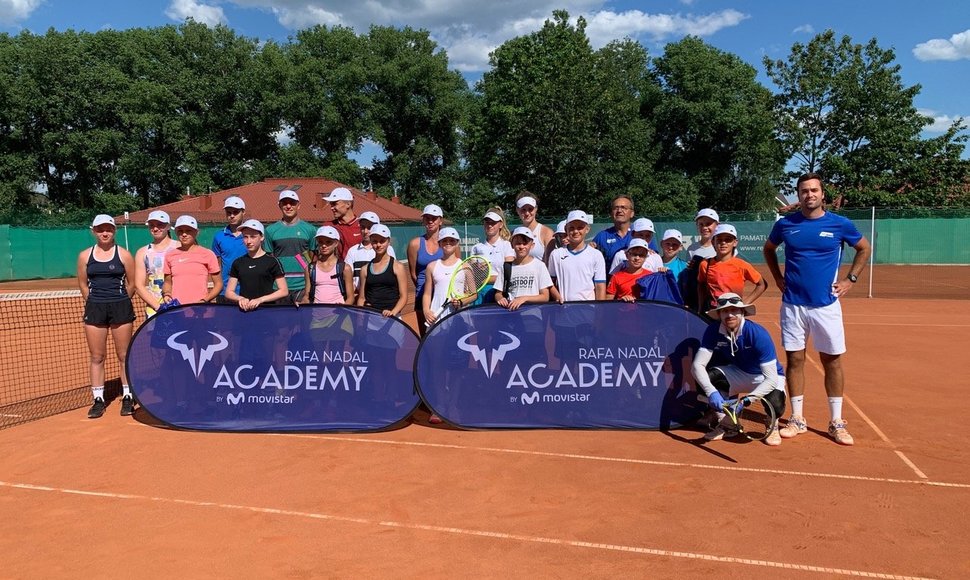 Vilniuje surengta Rafaelio Nadalio akademijos treniruočių stovykla.
