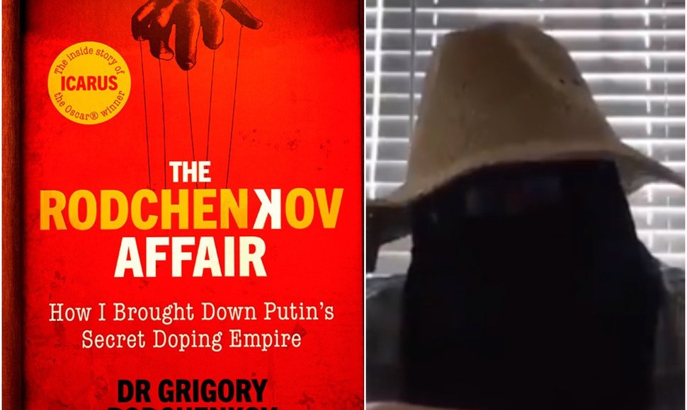 Taip apsirengęs Grigorijus Rodčenkovas davė interviu BBC, pristatydamas savo knygą.