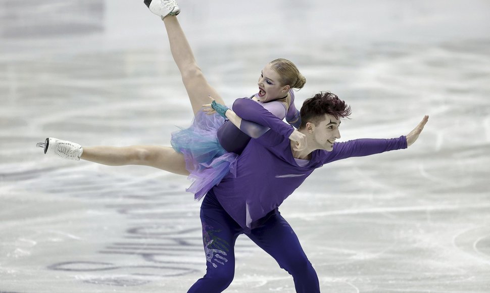 Daniilas Semko ir Marija Ignatjeva atstovauja Vengrijai ir startavo šių metų Europos čempionate.