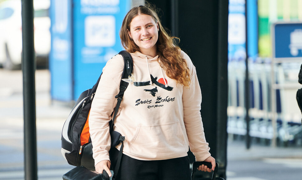 Lietuvos kioku&scaron;in karatė rinktinė i&scaron;vyko į pasaulio čempionatą Japonijoje. Eglė Panavaitė