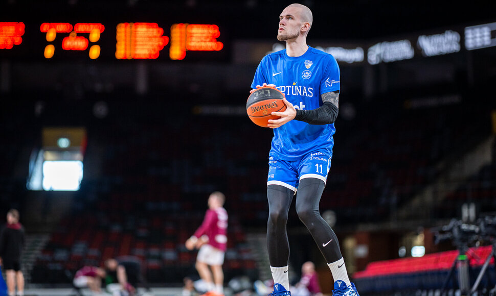 Pirmasis mažojo finalo mačas: Klaipėdos &bdquo;Neptūnas&ldquo; &ndash; Panevėžio &bdquo;Lietkabelis&ldquo;. Arnas Velička