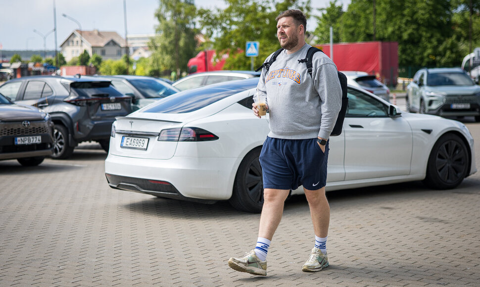 Pirmasis mažojo finalo mačas: Klaipėdos &bdquo;Neptūnas&ldquo; &ndash; Panevėžio &bdquo;Lietkabelis&ldquo;. Gediminas Petrauskas