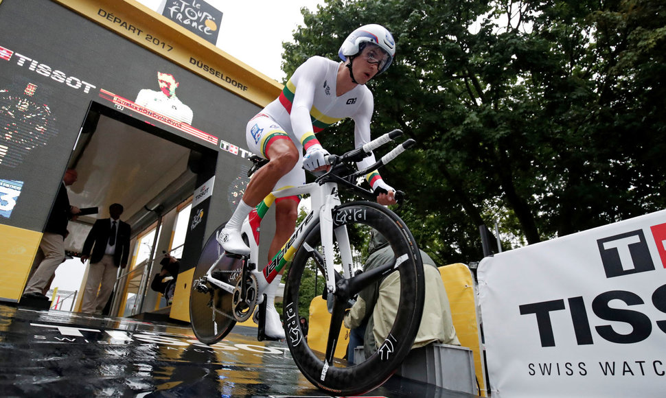 „Tour de France“ lenktynių akimirka – Ignatas Konovalovas