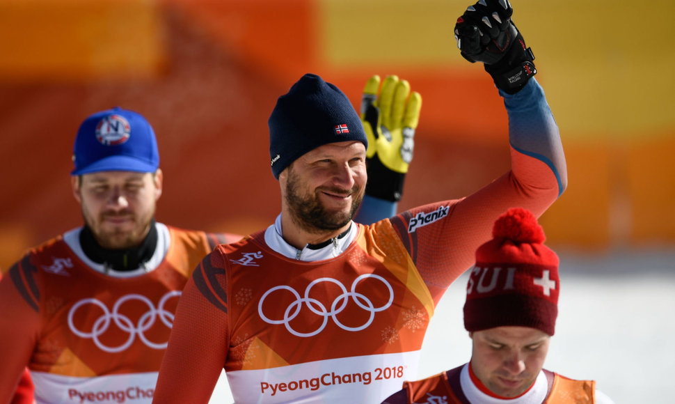 Norvegas Akselis Lundas Svindalis tapo olimpiniu čempionu greitojo slalomo rungtyje.