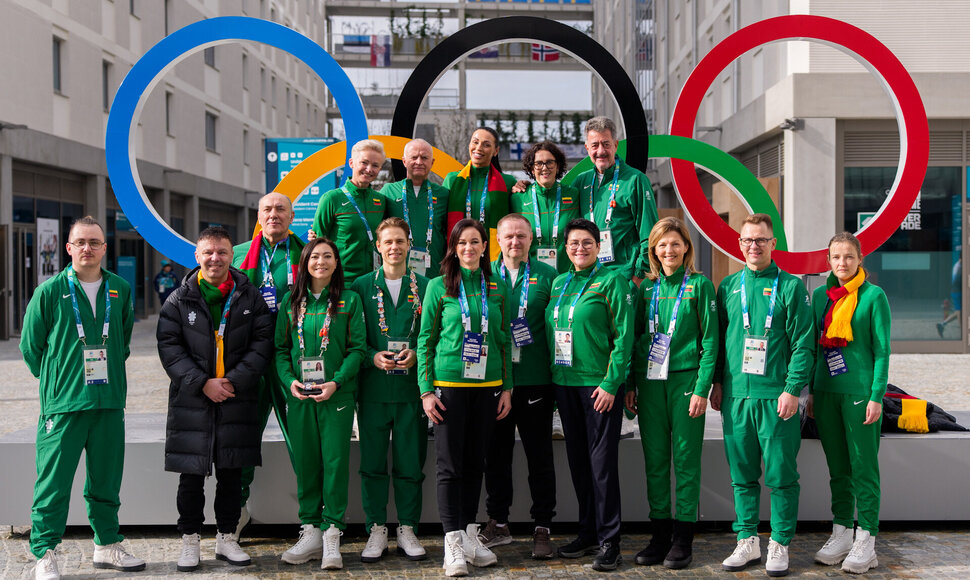 Olimpiniame kaimelyje Lietuvos sportininkus aplankė premjerė Inga Ruginienė