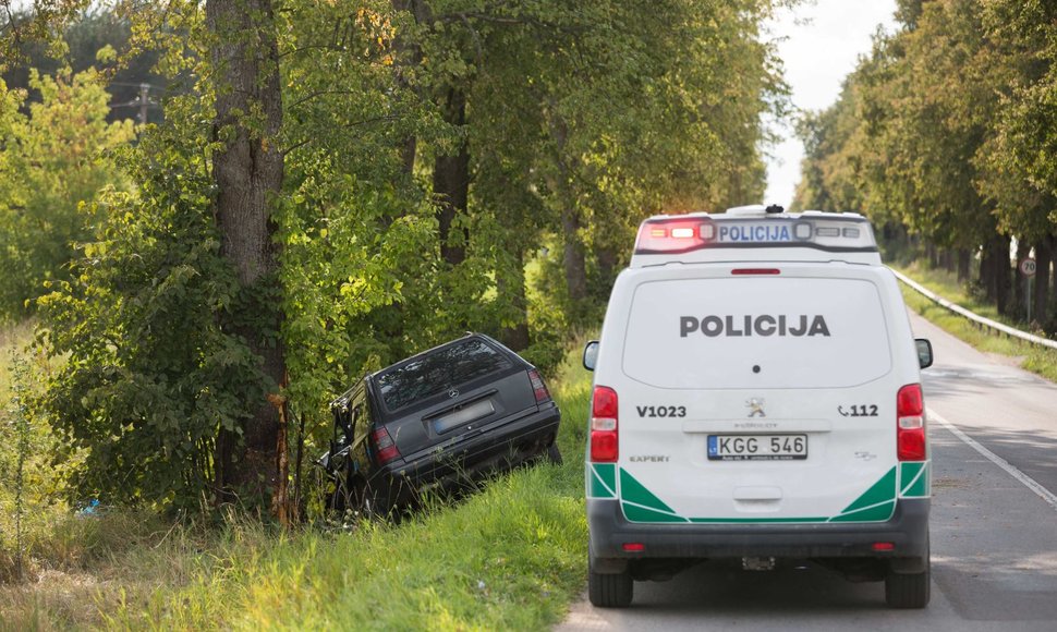 Autoįvykis kelyje Lentvaris - Trakai