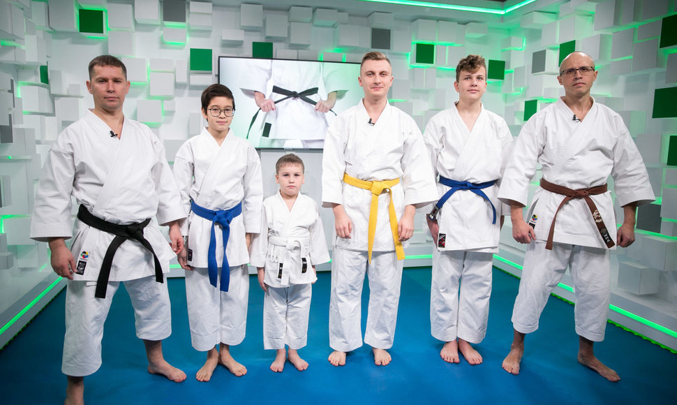 15min studijoje – išskirtinė karate profesionalų pamoka