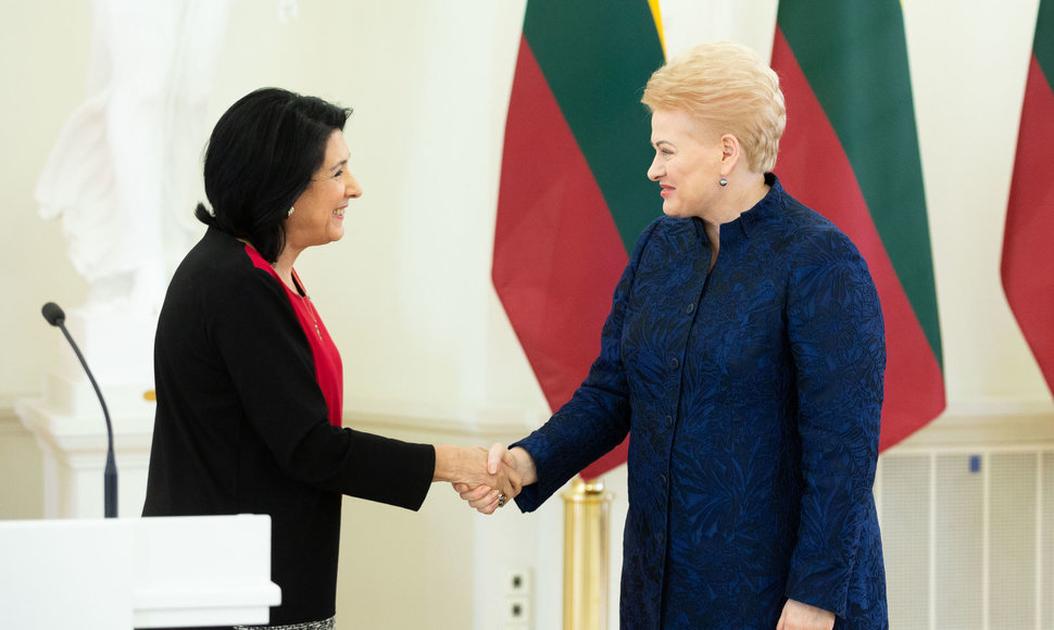 Salome Zurabišvili ir Dalia Grybauskaitė