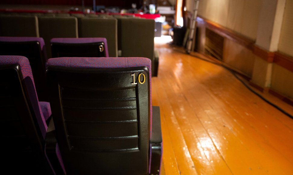 Renovacijai uždarytas kino teatras „Naglis“ Palangoje