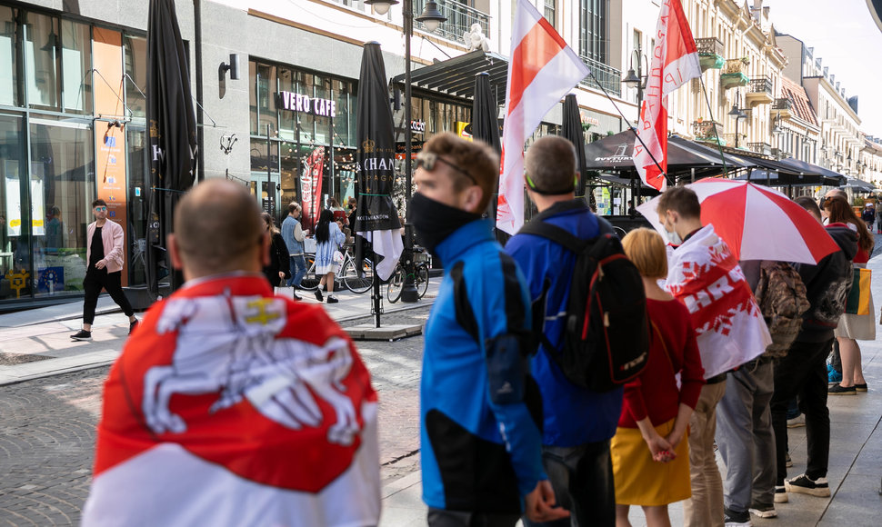 Protestas už sankcijas Baltarusijai