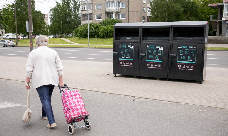Tekstilės atliekų konteineris