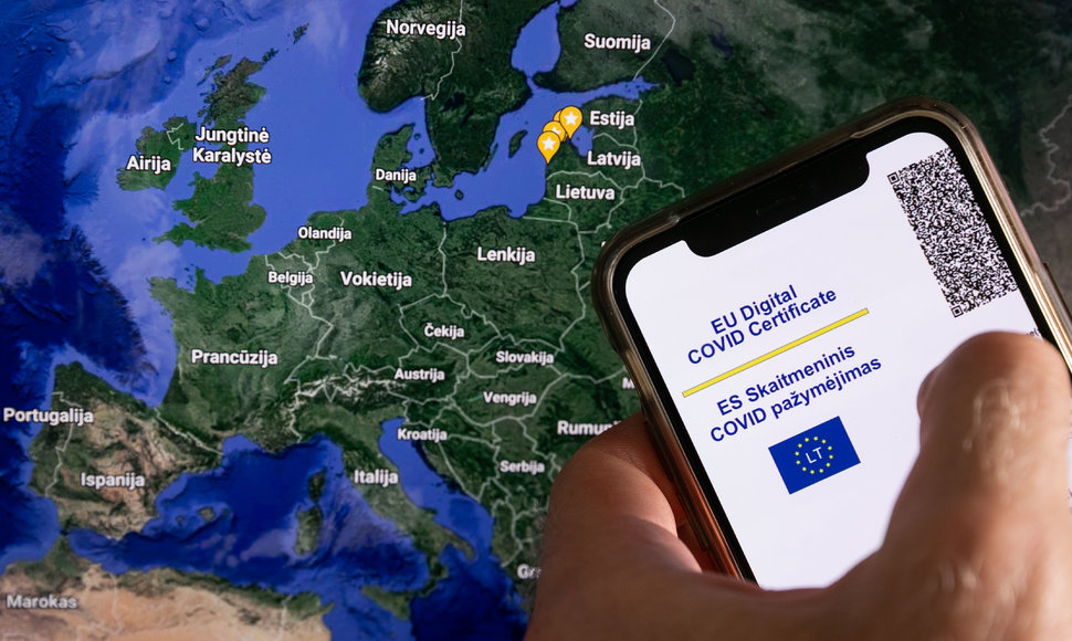 ES skaitmeninis COVID pažymėjimas