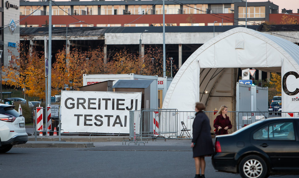 Mobilusis Covid-19 testavimo punktas Vilniuje