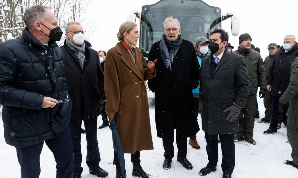 Ministrų vizitas prie Lietuvos ir Baltarusijos sienos