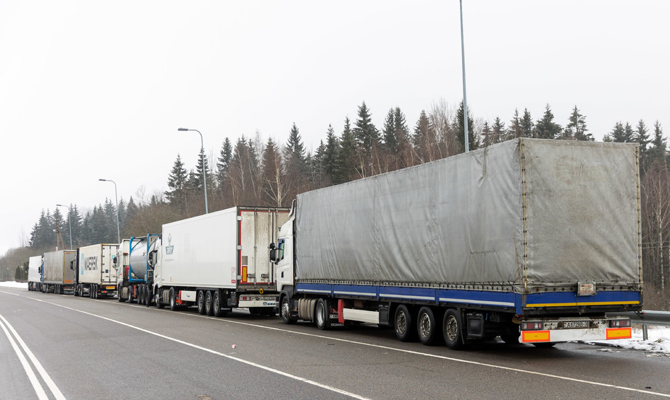 Vilkikų eilės ties Lietuvos-Baltarusijos pasienio punktu