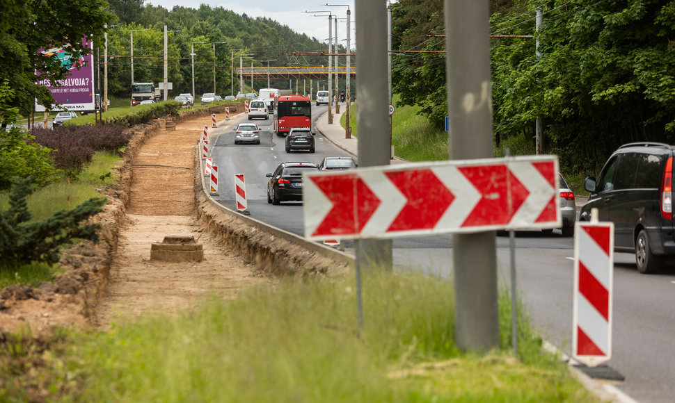 Rekonstrukcijos darbai Teodoro Narbuto gatvėje