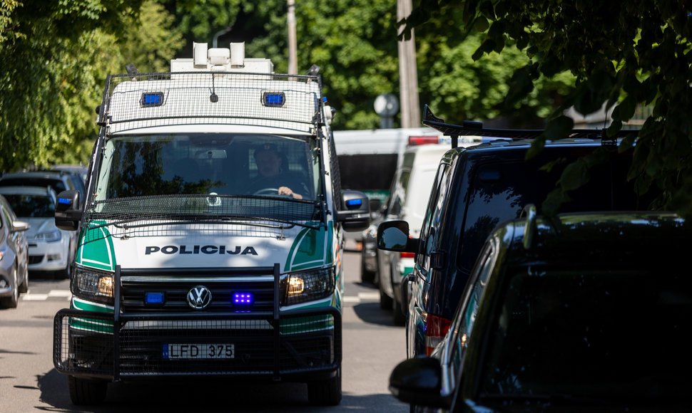 Policijos pajėgos prieš „Žalgirio“ ir „Dainavos“ rungtynes