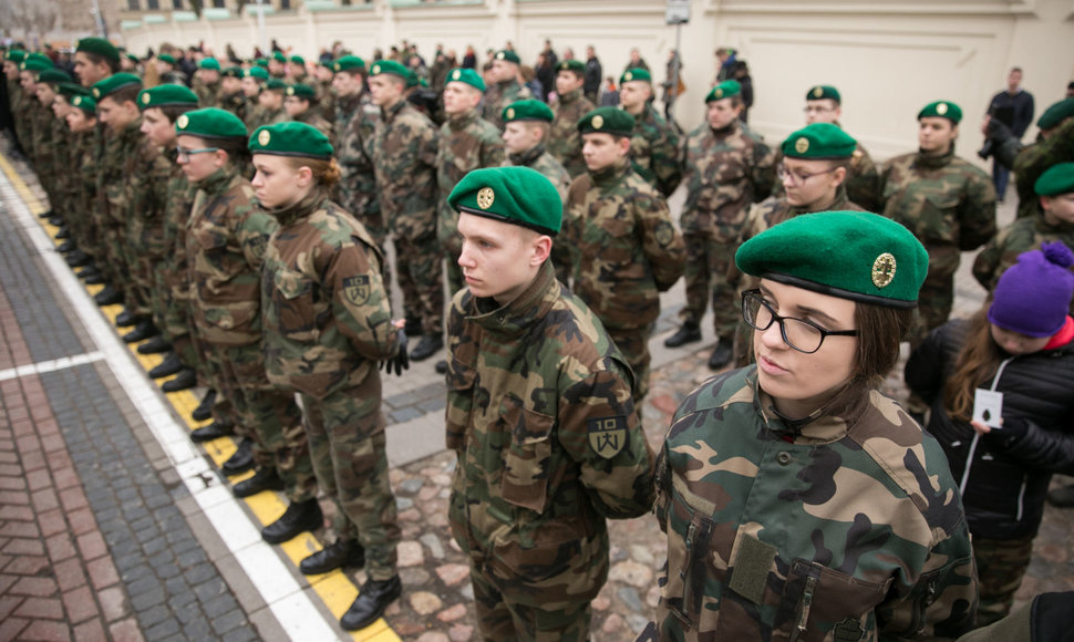 Jaunųjų Lietuvos šaulių priesaikos davimo ceremonija