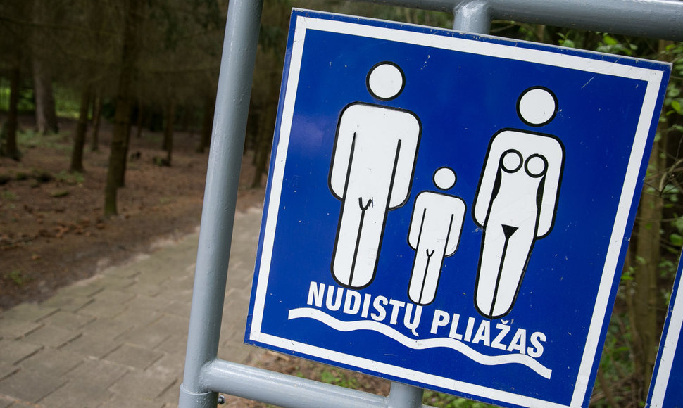 Nudistų paplūdimio ženklas