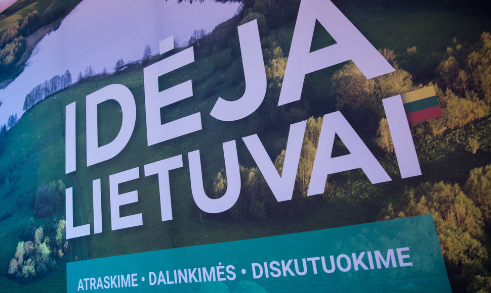 Iniciatyvos „Idėja Lietuvai“ idėjų pristatymas