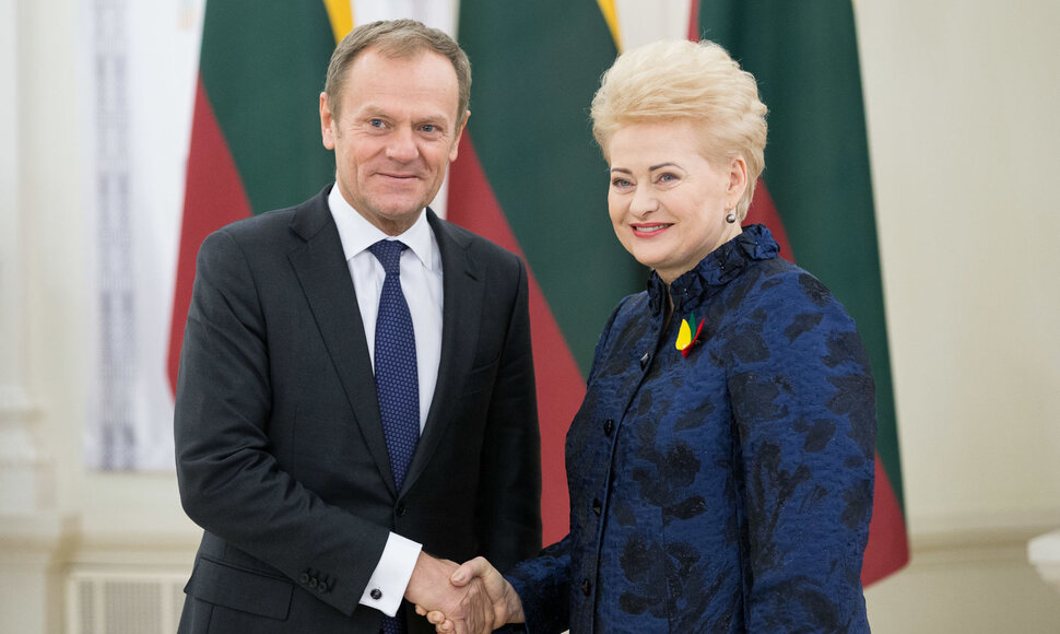 Donaldas Tuskas ir Dalia Grybauskaitė
