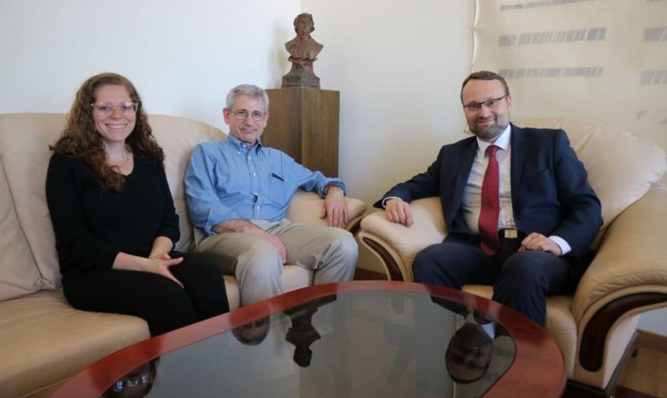 Kultūros ministras Mindaugas Kvietkauskas susitiko su YIVO žydų mokslinių tyrimų instituto Niujorke vykdomuoju direktoriumi Jonathanu Brentu ir šio instituto archyvų vadove dr. Stefanie Halpern
