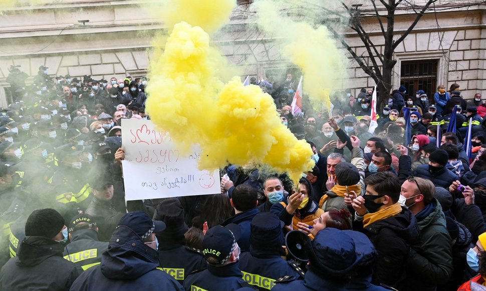 Protestuotojai Tbilisyje