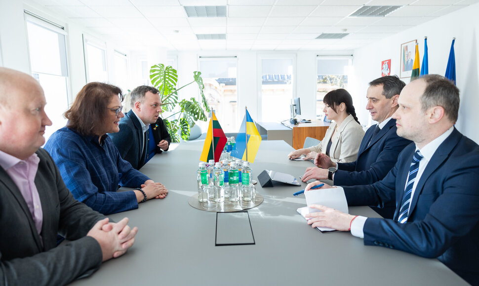 Ukrainos sveikatos ministras Viktor Liashko susitiko su Lietuvos sveikatos apsaugos ministre Marija Jakubauskiene