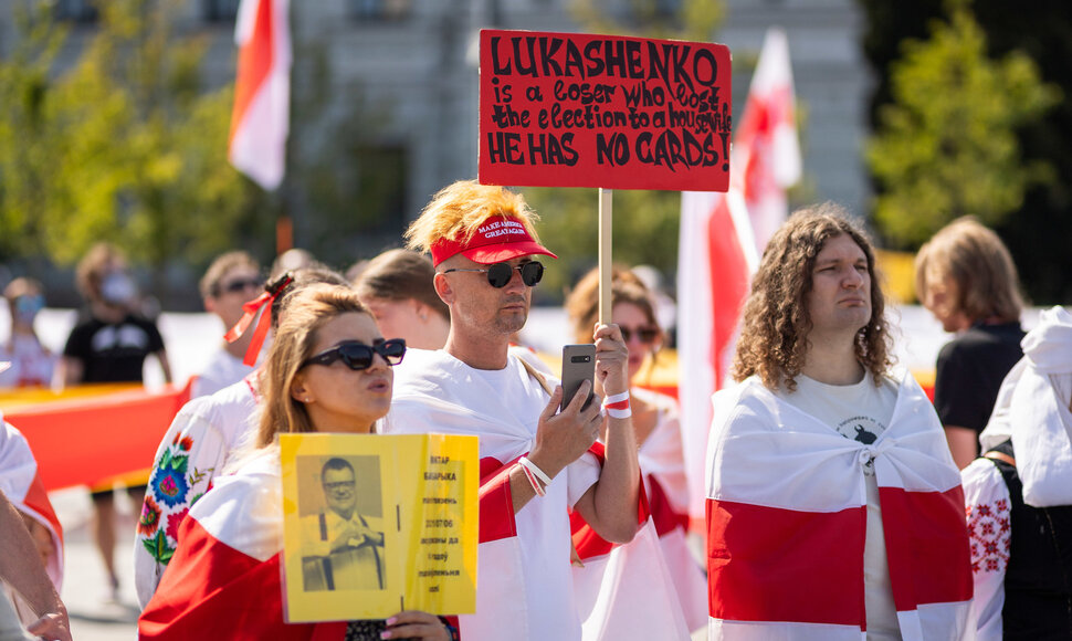 Lietuvos baltarusių mitingas prieš A. Lukašenkos režimą