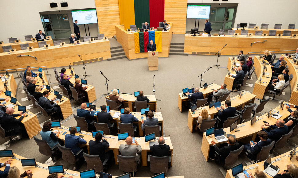 Seimo plenariniame posėdyje balsavimas dėl premjerės kandidatūros