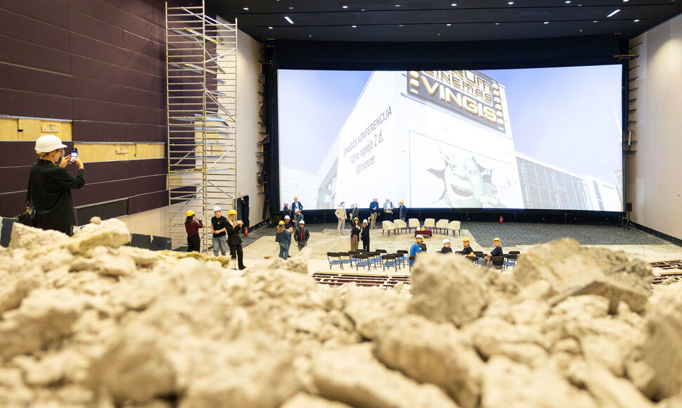 Kino teatre &bdquo;Forum Cinema Vingis&ldquo; vyko spaudos konferencija