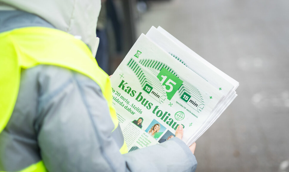 Į gatves sugrįžo jubiliejinis &bdquo;15min&ldquo; laikra&scaron;tis