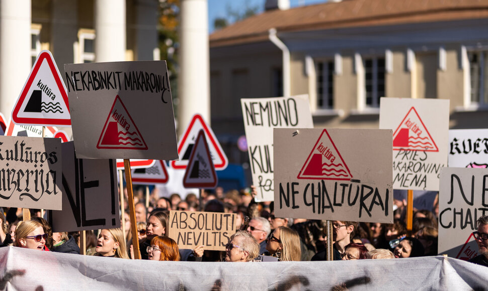 Kultūros bendruomenės protestas prie&scaron; kandidatą į kultūros ministrus