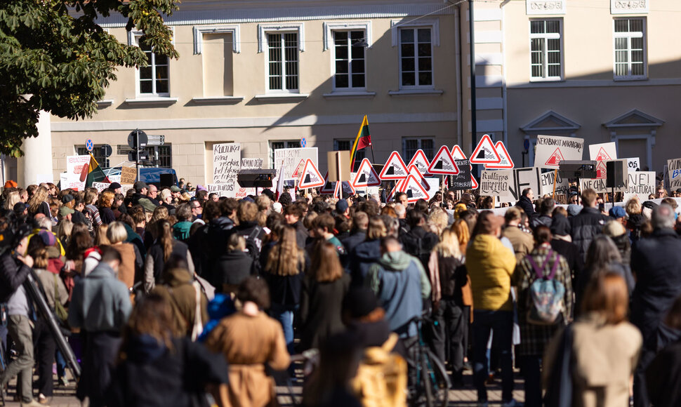 Kultūros bendruomenės protestas prie&scaron; kandidatą į kultūros ministrus
