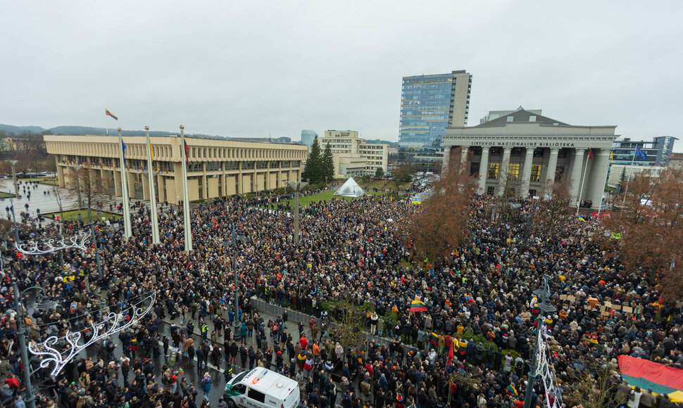 Protestas „Šalin rankas nuo laisvo žodžio“