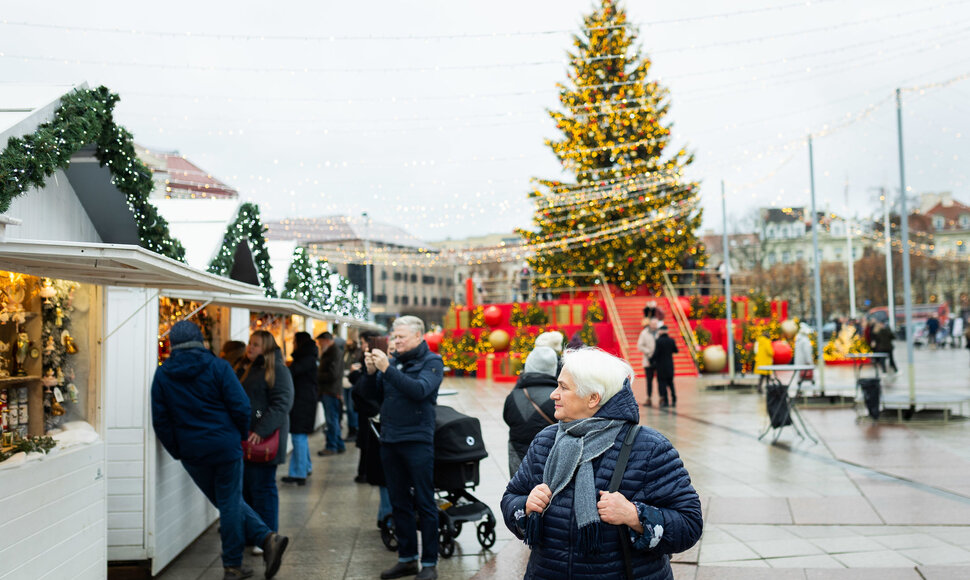 Vilniaus kalėdinis miestelis Katedros aik&scaron;tėje